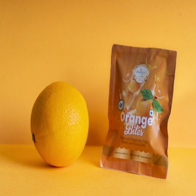 Ghasitaram Gifts Jaiccha Orange Bites Pouches Packof 10 |Diwali,Holi,Rakhi,Valentine,Christmas,Birthday,Anniversary,Gift for Her,Him,Mothers Day,Fathers Day|