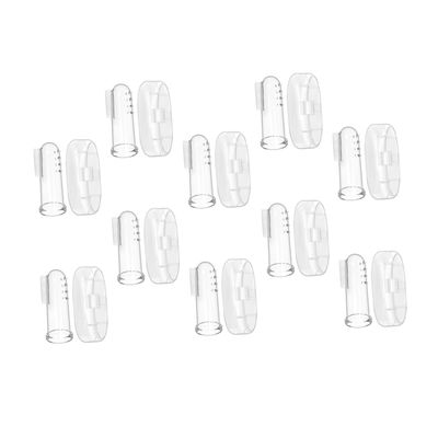 minkissy 10sets Brush Finger Toothbrush Covers Soft Bristles for Boy Girl Boy Girl Teething Relief