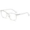 ABETOS Reading Glasses for Women Men Blue Light Blocking Spring Hinges Retro Classic Lightweight Computer Readers Nerd Eyeglasses, Transparent 1.0 view 2