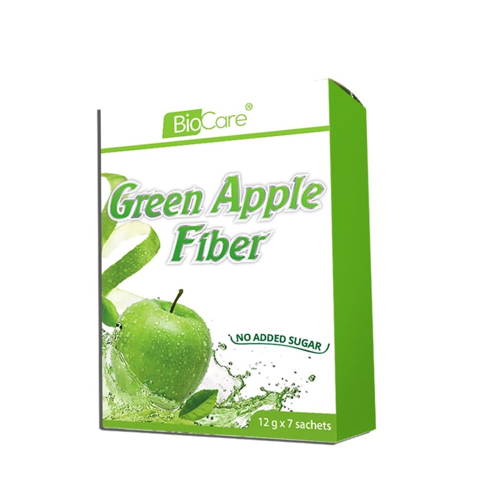ALIBOOSTER - 7 sachets of 12g | Natural Fiber Green Apple - Oat - Wheat - Green Tea