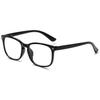 ABETOS Reading Glasses for Women Men Blue Light Blocking Spring Hinges Retro Classic Lightweight Computer Readers Nerd Eyeglasses, Black 2.5 view 2
