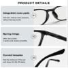 ABETOS Reading Glasses for Women Men Blue Light Blocking Spring Hinges Retro Classic Lightweight Computer Readers Nerd Eyeglasses, Black 2.5 view 4