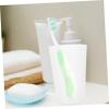 Beaupretty 6pcs Folding Toothbrush Sleeve for Travel Toiletries Portable and Wear-Resistant for Camping Hotel Stays and Household Use Soft Bristles Toothbrushes Folding view 2