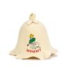 SAUNA GURU Mommy Hat, 100% Organic Wool Felt Cap, Banya Hair Protector, Embroidered Accessory, Russian Hat, Gifts for Men and Women view 1
