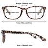 ABETOS Reading Glasses for Women Men Blue Light Blocking Spring Hinges Retro Classic Lightweight Computer Readers Nerd Eyeglasses, Leopard 1.5 view 3