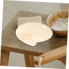 Beaupretty 2pcs Silicone Shampoo Comb Scalp Scrubber Wet Dry Hair Massager Brush for Shower Scalp Cleaning Massage view 4