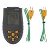 Tyenaza Digital Dual Channel Thermometer, HS6802 Handheld High Accuracy LCD Display Temperature Measuring Equipment, High Temperature Meter for J T E N Type view 1