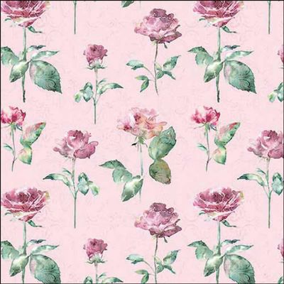 20 Ambiente Paper Napkins "Julia Pink" Vintage Table Decoration with Motif Also for Party or Decoupage 33 x 33 cm