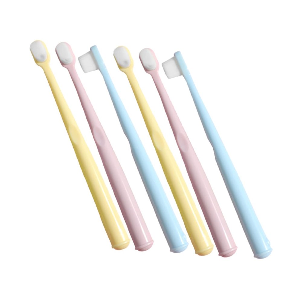 Beaupretty 6pcs Boy Girl's Toothbrush Soft Bristle Compact Design for Travel Daily Use and Oral Cleaning for Boys and Girls