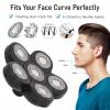 6D Universal Electric Shaver Blade, 6 Heads Upgrade Hypoallergenic Beard Cutter Replacement, Rotary Shaver Heads for Face Trimming, Back-Up Blade for Men Fathers and Boys view 2