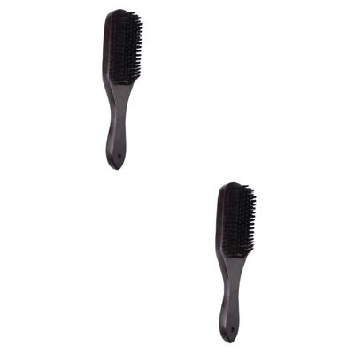 Beaupretty 2pcs Men Bristle Beard Brush Styling Beard Accessories Cleaning Brush for Men