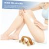 Beaupretty Face and Leg Massager Wooden Roller Design for Muscle Relaxation and Handheld Use During Yoga Stretching Sessions Includes Leg Roller and Hand Held Massager Tools view 3