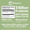 Lactobacillus Salivarius (4 Month Supply) Probiotic Supplement 240 Tablets 3 Billion CFU Probiotics for Men & Women Vegan Friendly Made in The UK (Lactobacillus Salivarius) view 3
