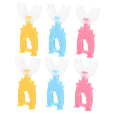 Beaupretty 18pcs Boys and Girls u Shaped Toothbrush for Boy Girl Handheld Tooth Cleaning at Home for Brushing