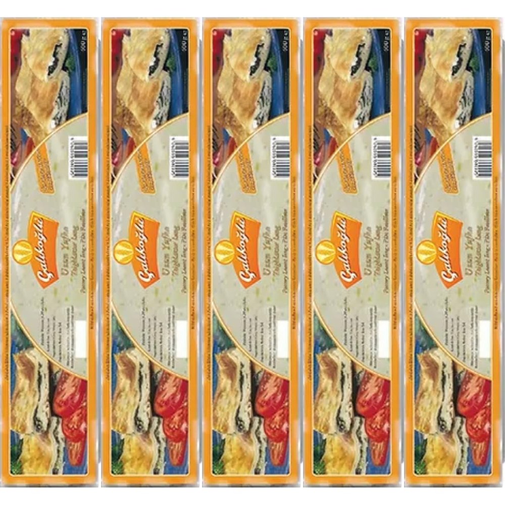 Calikoglu Long Filo Pastry Sheets phyllo dough 500 gram x 5 Packs