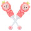FRCOLOR 4pcs Extra Soft Boys and Girls Toothbrush Manual Cute Ergonomic Toothbrush for Toddlers Boy Girl's Brushing at Home Travel view 2