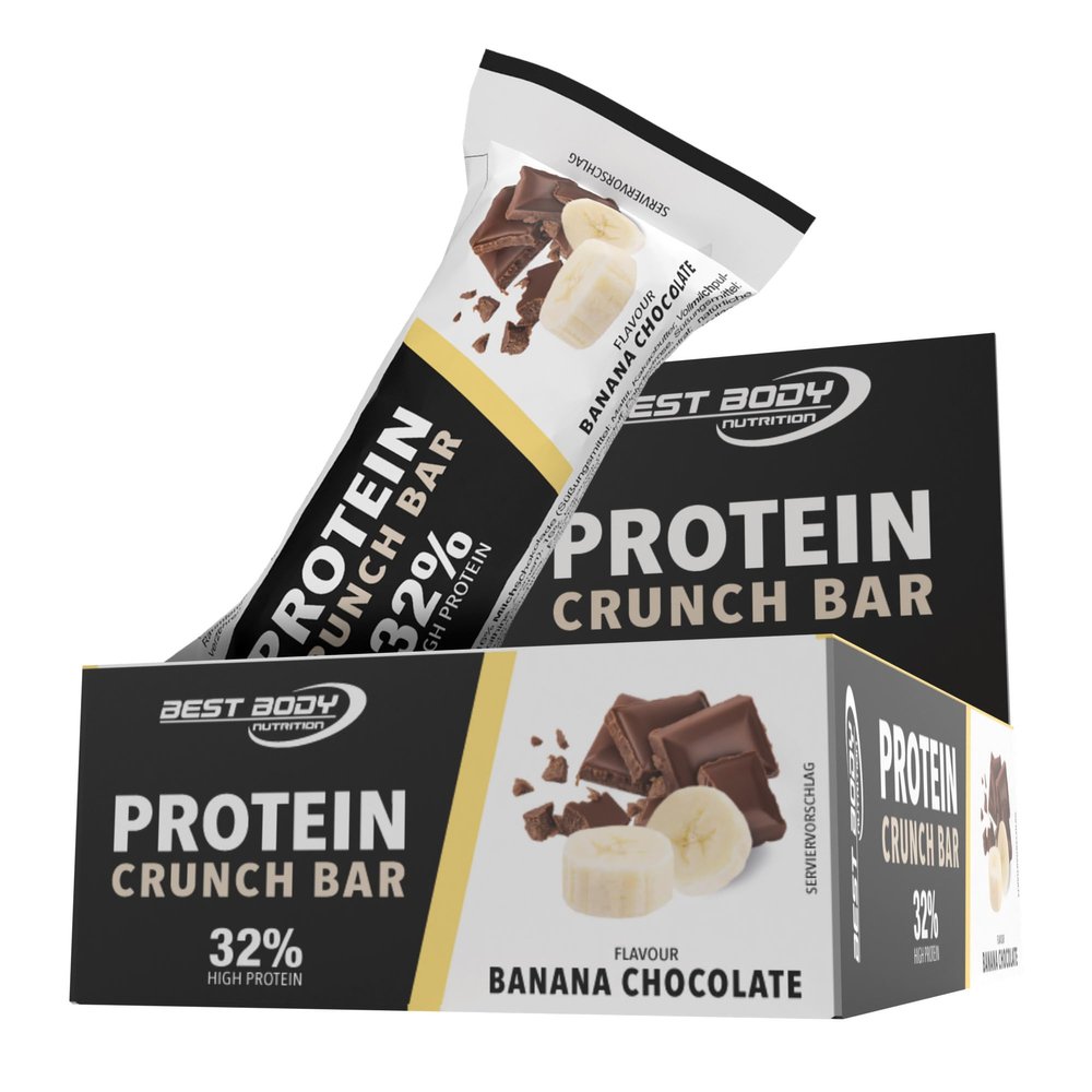 Best Body Nutrition Protein Crunch Bar 33% (12x35g) Banana Chocolate - Bars - Protein Bars