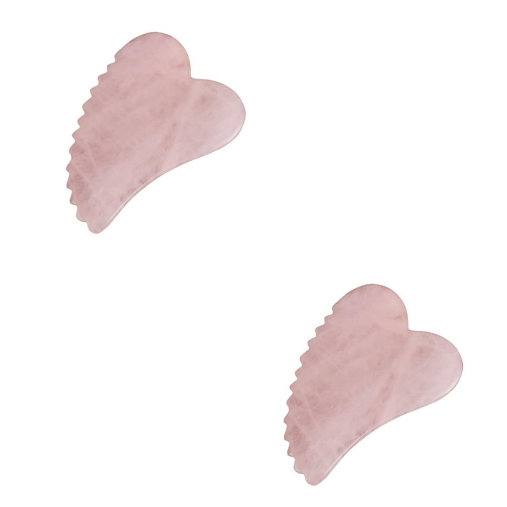FRCOLOR 2pcs Massaging Board Gua Sha Body Massage Tool for Women Natural Scraping Plate for Beauty Skin Care Stretch Marks Removal