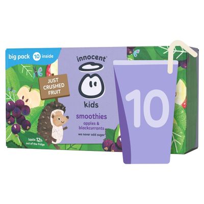 Innocent Kids Smoothies Apples & Blackcurrants 10x150ml