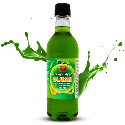 Aromhuset Green Apples Slush Concentrate 500 ml - Flavoured Slushie Syrups Mix for Ice Drinks Machines, Blender Mix, Bars, Restaurants, Home, DIY Cocktails