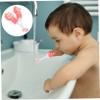 FOMIYES 2pcs Soft Bristle Kids Toothbrush Cute Bear Design for Toddlers Age 0-9 Round Head Pink Color for Children's Dental Care view 3