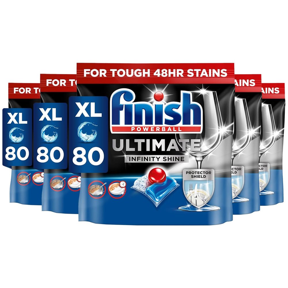 Finish Ultimate Infinity Shine Dishwasher Tablets Total 400 Bulk