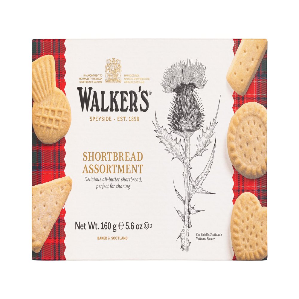 Walker's Shortbread Assortment  Traditional AllButter Scottish Biscuits, 160g