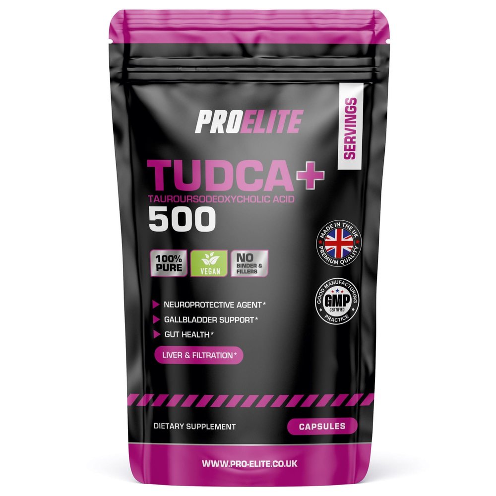 Tudca Tauroursodeoxycholic 500mg 60 Vegan Capsules | Advanced Liver Detox Support | Bile Salt Supplement | NO Fillres & Binders |100% Pure TUDCA | Digestion and Immune System by PROELITE
