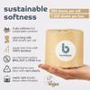Bumboo Bamboo Toilet Roll, Kitchen Towel & Face Tissue 33 Pack |27 x Wrapped 3 ply Toilet Paper| 3 x Wrapped 2 ply Kitchen Towels | 3 x Unbleached Facial Tissue Cubes view 2