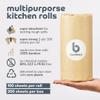 Bumboo Bamboo Toilet Roll, Kitchen Towel & Face Tissue 33 Pack |27 x Wrapped 3 ply Toilet Paper| 3 x Wrapped 2 ply Kitchen Towels | 3 x Unbleached Facial Tissue Cubes view 4