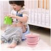 minkissy Thickened Urine Bucket Lid Handle Pp Plastic Portable Potty for Camping Home Care Easy Clean view 3