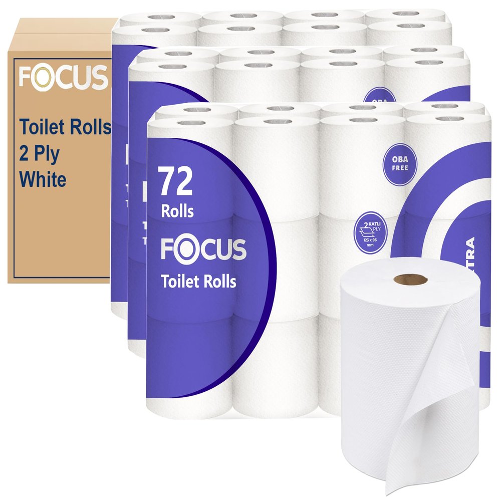 2-Ply Toilet Tissue Rolls - Extra Soft White, 72 Rolls - Family Pack
