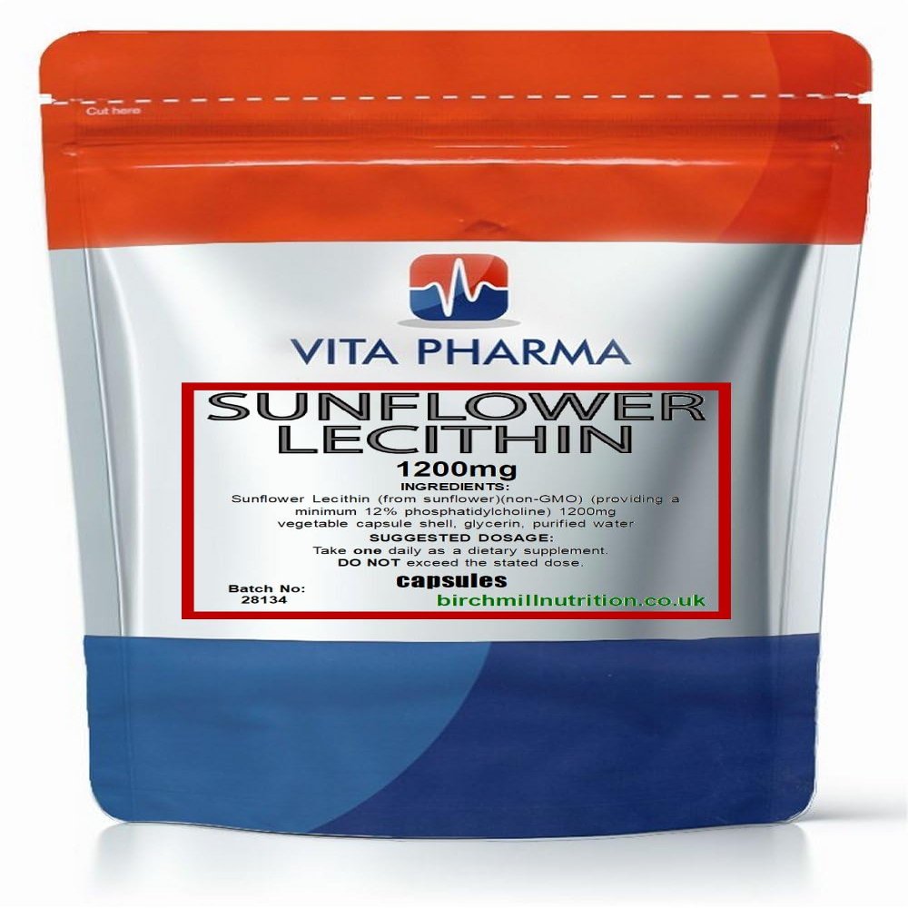 VITA PHARMA Sunflower Lecithin 1200mg 30 Capsules
