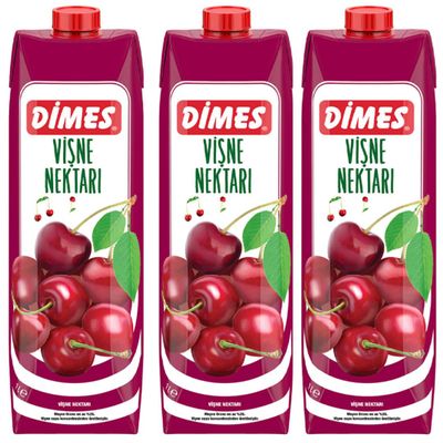Dimes Sour Cherry Juice fruit juice 1000 Mililiter x 3 Pieces