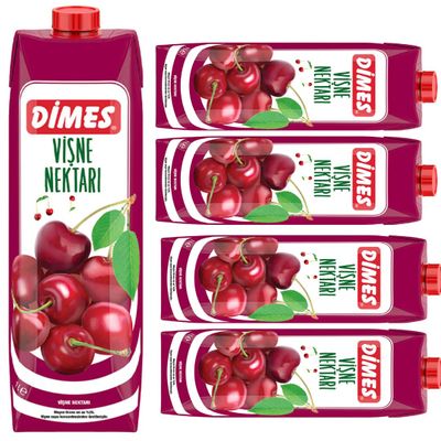 Dimes Sour Cherry Juice fruit juice 1000 Mililiter x 5 Pieces