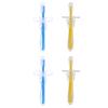 FOMIYES 4pcs Umbrella-Shaped Silicone Toothbrush Training Brush for Toddlers Years Brush Safety Guard Material view 1