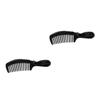 Didiseaon 2pcs Portable Hairdressing Comb Handheld Massage Comb for Home Use Styling Hair Tool Comfortable Grip Design for Daily Grooming Routine Random Style