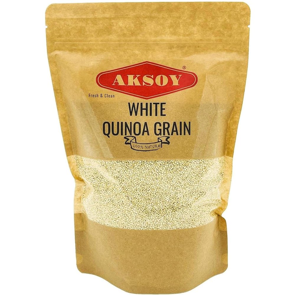 Aksoy White Quinoa 2.5KG | Whole Grain Quinoa - Ready to Cook Food for Oats and Seeds Recipes - Nutritious Meal with Essential Vitamins, Protein, and Fiber, Perfect for Salads