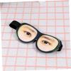 minkissy 3pcs Glasses Eye Eyeshade Spoof Stereoscopic Sleeping Eyeshade for Home Travel Outdoor Trip Pretend Man Pattern view 3