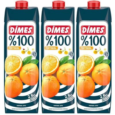 Dimes Orange Juice fruit juice 1000 Mililiter x 3 Pieces
