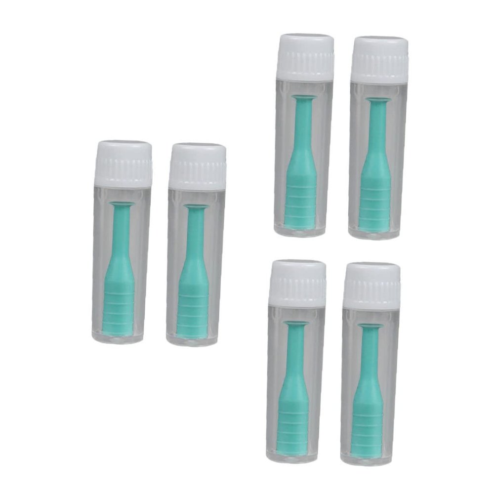 FRCOLOR 6pcs Suction Holder and Inserter Remover Tool Set with Case Green Hollow Lens Suction Cup Stick for Travel Use