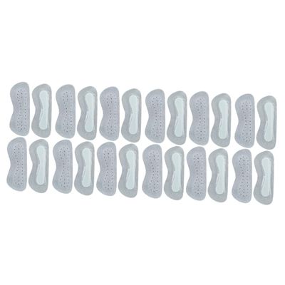 Beavorty 12pairs Cow Leather Abrasion-Resistant Heel Pads Wear Foot Heel Cushions Thickened Foot Care Grey