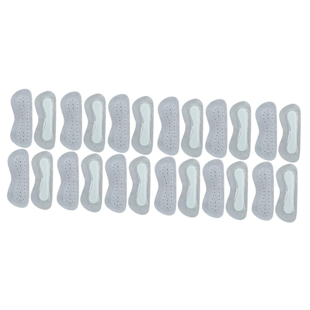 Beavorty 12pairs Cow Leather Abrasion-Resistant Heel Pads Wear Foot Heel Cushions Thickened Foot Care Grey