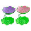 Ciieeo 2pc Lotus Shape Soap Dish Multifunctional Non-slip Soap Containers for Bathroom view 1