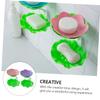 Ciieeo 2pc Lotus Shape Soap Dish Multifunctional Non-slip Soap Containers for Bathroom view 2