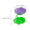 Ciieeo 2pc Lotus Shape Soap Dish Multifunctional Non-slip Soap Containers for Bathroom view 3