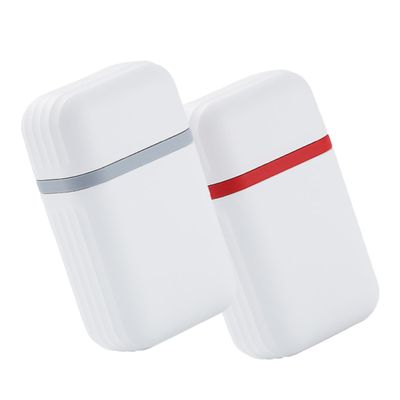 Warmhm 2pcs Travel Soap Box with Lid, Double-layer Sealed Soap Holder, Portable Drainage Container for Bathroom and Camping Use, Red Gray Set