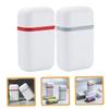 Warmhm 2pcs Travel Soap Box with Lid, Double-layer Sealed Soap Holder, Portable Drainage Container for Bathroom and Camping Use, Red Gray Set view 4
