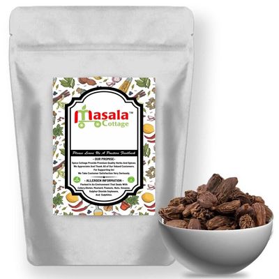 Black | Brown Cardamon | Cardamom Pods | Badi Elaichi Whole Dried Premium Quality by Masala Cottage 25g-1.9kg (450, Grams)