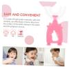 FRCOLOR 6pcs Kids u Shaped Toothbrush Set, Soft Silicone Bristles 360 Handheld Toothbrush for Children, Gentle Cleaning Tool for Daily Oral Care view 4